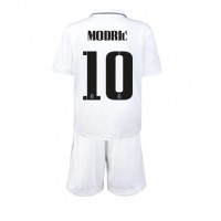 Real Madrid Luka Modric #10 Fußballbekleidung Heimtrikot Kinder 2022-23 Kurzarm (+ kurze hosen)